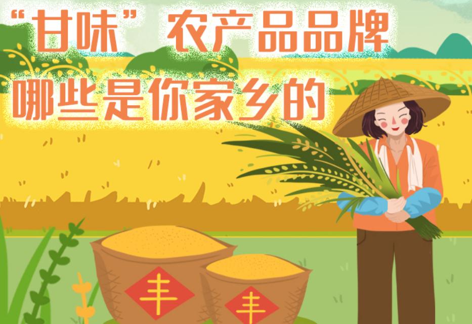 一圖帶你了解“甘味”農(nóng)產(chǎn)品品牌 ，哪些是你家鄉(xiāng)的？