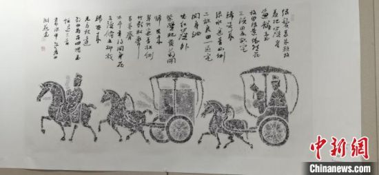 圖為傳拓作品。　崔琳 攝