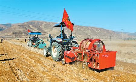 定西市隴西縣17個鄉(xiāng)鎮(zhèn)的農(nóng)機(jī)合作社、農(nóng)機(jī)手參加了農(nóng)機(jī)技能比賽和培訓(xùn)