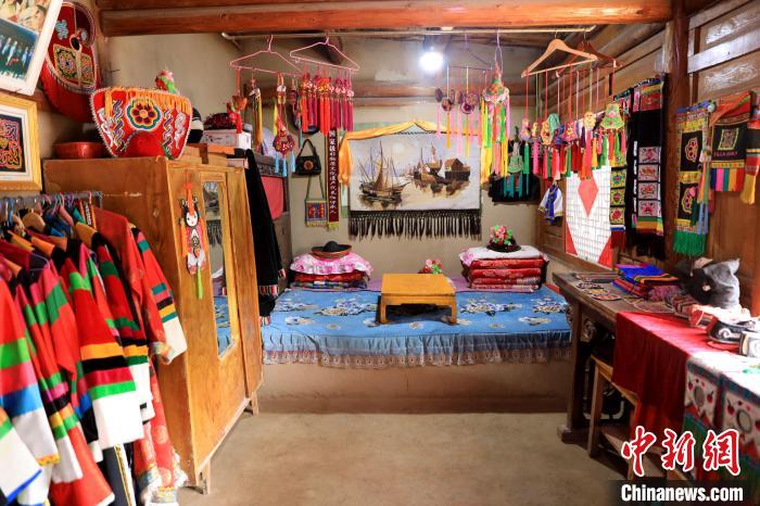 圖為土族文化展示。　薛蒂 攝