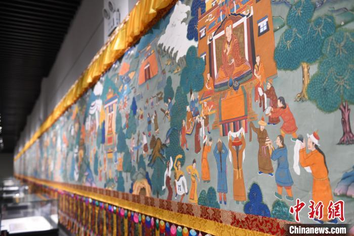 8月20日，“塔影河聲吉祥千年——涼州會(huì)盟暨蘭州與武威文物聯(lián)展”在蘭州市博物館開(kāi)展。戴文昌 攝