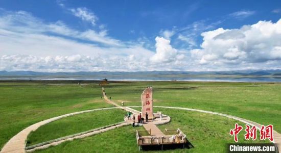 2024年6月，甘肅甘南州碌曲縣尕海湖。(資料圖)高瑩 攝