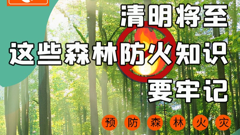 【甘快看】圖解|緊繃“安全弦”！清明，這些森林防火知識(shí)要牢記